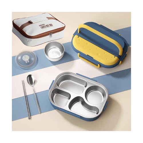 BLMAGS Portable Lunchbox mit Fächern Edelstahl -Partition Tragbare Lunchbox Set einfach zu reinigen 1500 ml/52,8oz BLMAGS Portable Lunchbox mit Fächern Edelstahl -Partition Tragbare Lunchbox Set einfach zu reinigen 1500 ml/52,8oz von BLMAGS