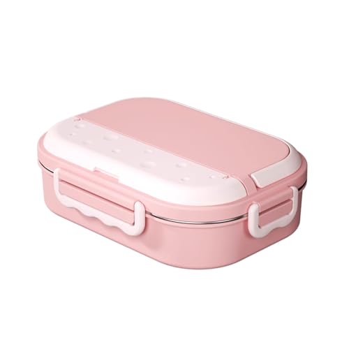 BLMAGS Portable Lunchbox mit Fächern Edelstahl -Partition Tragbare Lunchbox Set einfach zu reinigen 1500 ml/52,8oz von BLMAGS