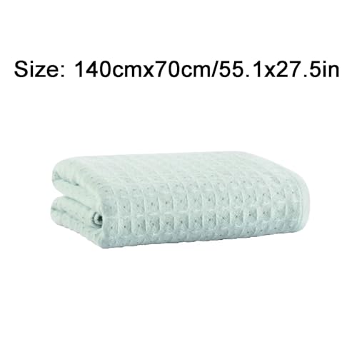 BLMAGS Reines Baumwollbad-Blätter Haushalt saugfähig Schnellrocknen Badetile Waschbar Dickes weiches Badetuch 55.1x27,5in von BLMAGS