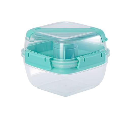 BLMAGS Tragbare Bunchbox mit Fächern Kunststoff hitzbar doppelt Geteilte tragbare Lunchbox große Kapazität von BLMAGS