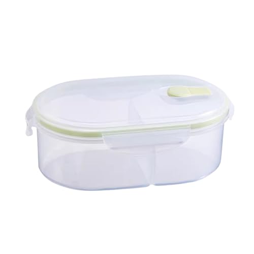 BLMAGS Tragbare Lunchbox mit Fachkompartimenten hitzbar 2 Fächer tragbare Lunchbox einfach zu reinigen 1100 ml/38.7oz von BLMAGS