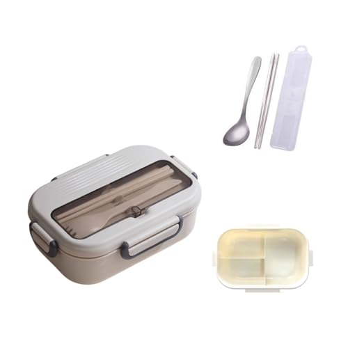 BLMAGS Tragbare Lunchbox mit Fachkompartimenten hitzbar 3 Fächer Tragbare Lunchbox mit Besteck 1040 ml/36.6oz BLMAGS Tragbare Lunchbox mit Fachkompartimenten hitzbar 3 Fächer Tragbare Lunchbox mit Besteck 1040 ml/36.6oz von BLMAGS