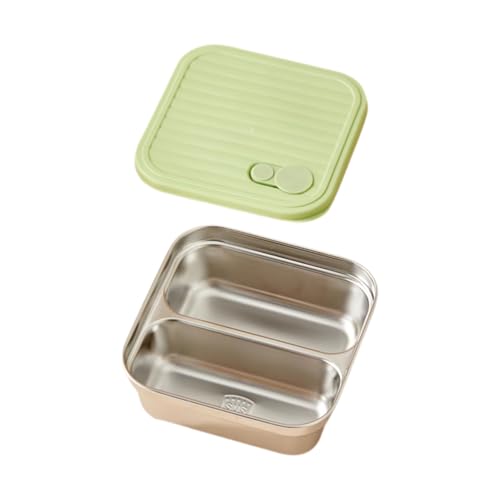 BLMAGS Tragbare Lunchbox mit Fächern Edelstahl 2 Fach Tragbare Lunchbox einfach zu reinigen 600 ml/21.1oz BLMAGS Tragbare Lunchbox mit Fächern Edelstahl 2 Fach Tragbare Lunchbox einfach zu reinigen 600 ml/21.1oz von BLMAGS