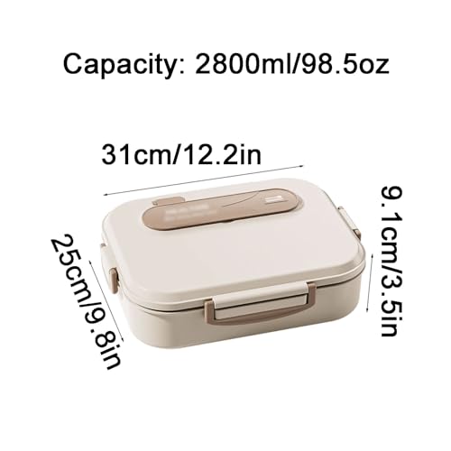 BLMAGS Tragbare Lunchbox mit Fächern Edelstahl 5 Fächer Tragbare Lunchbox -Set können 2800 ml/98,5 Unzen erhitzt Werden von BLMAGS