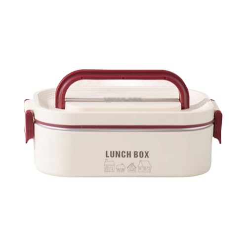 BLMAGS Tragbare Lunchbox mit Fächern Edelstahl Hitzbar verteilte tragbare Lunchbox mit Essensbeutel von BLMAGS