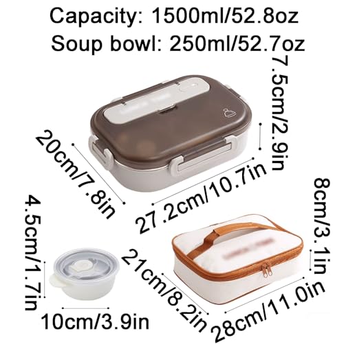 BLMAGS Tragbare Lunchbox mit Fächern Edelstahl mikrowavierbar geteiltes tragbares Lunchbox -Set Einfach zu reinigen BLMAGS Tragbare Lunchbox mit Fächern Edelstahl mikrowavierbar geteiltes tragbares Lunchbox -Set Einfach zu reinigen von BLMAGS