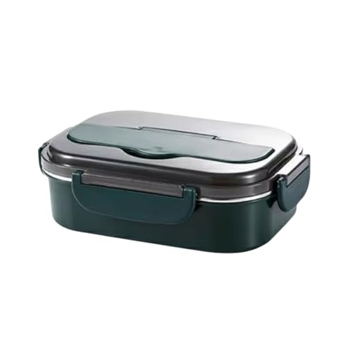 BLMAGS Tragbare Lunchbox mit Fächern Edelstahl verteilt heizte tragbare Brotdose einfach zu reinigen 1000 ml/35.2oz von BLMAGS