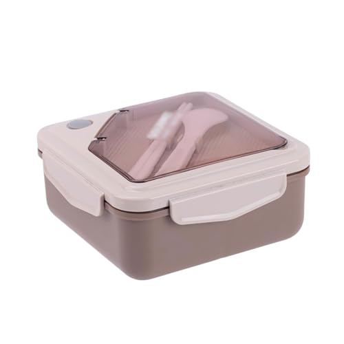 BLMAGS Tragbare Lunchbox mit Fächern Plastik 2 Fächer Tragbare Lunchbox mit Besteck von 850 ml/29,9oz von BLMAGS