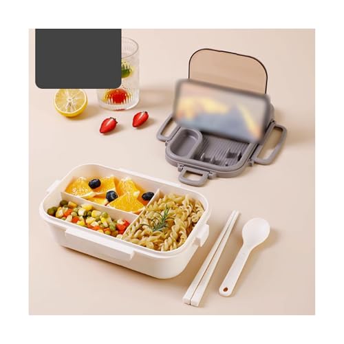 BLMAGS Tragbare Lunchbox mit Fächern Plastik -Partition mikrowavierbar tragbare Brotdose einfach zu reinigen 800 ml/28.1oz von BLMAGS
