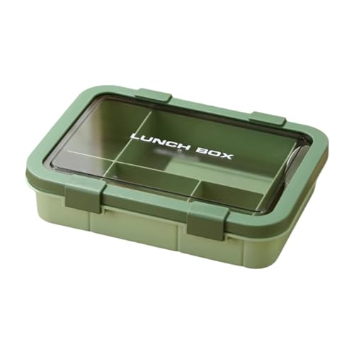 BLMAGS Tragbare Lunchbox mit Fächern Plastikmikrowellenabteilung Tragbare Lunchbox einfach zu reinigen 1500 ml/52,8oz von BLMAGS