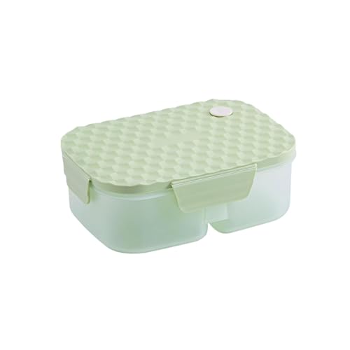 BLMAGS Tragbare Lunchbox mit Fächern große Kapazität Plastik hitzbar 2 Fächer Tragbare Lunchbox einfach zu reinigen von BLMAGS