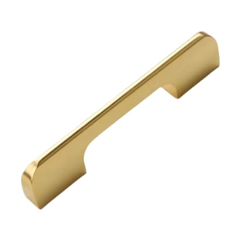 BLMAGS Türgriff aus Aluminiumlegierung, Schiebetür, Kleiderschrank, Schublade, Schrank, Gold, erweitert, moderner Türhebel, Punch-Installation(M) von BLMAGS