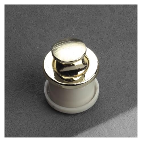 BLMAGS Türgriff aus Zinklegierung, for Schubladen, Küchenschränke, Türen, Kleiderschränke, versteckter integrierter Druckknopf-Stanztürknopf(Gold) von BLMAGS