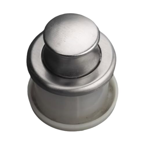 BLMAGS Türgriff aus Zinklegierung, for Schubladen, Küchenschränke, Türen, Kleiderschränke, versteckter integrierter Druckknopf-Stanztürknopf(Silver) von BLMAGS