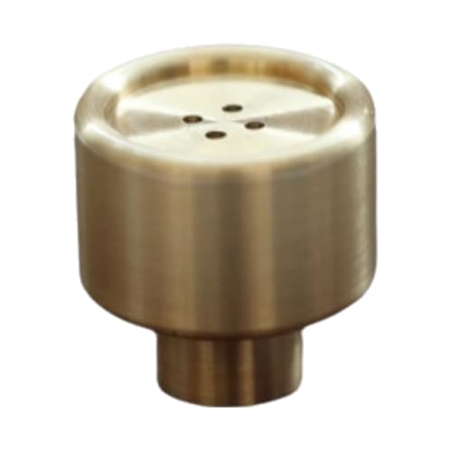 BLMAGS Türgriff aus reinem Kupfer, Schiebeschubladenschrankknopf, Gold, for den Innenbereich, Einzelloch, runder Türhebel, Stanzinstallation(S) von BLMAGS