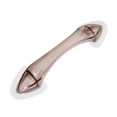 Kunststoff-Türgriff Badezimmer Kühlschrank Balkon Fenster Starker Saugnapf Glas Push-Pull Punch-Free Türknauf(Bruin,1pcs) von BLMAGS