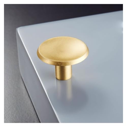 Messing Türgriff Kleiderschrank Schrank Möbel Schiebetür Innen Gold Solide Tür Hebel Bohren Installation(Gold) von BLMAGS