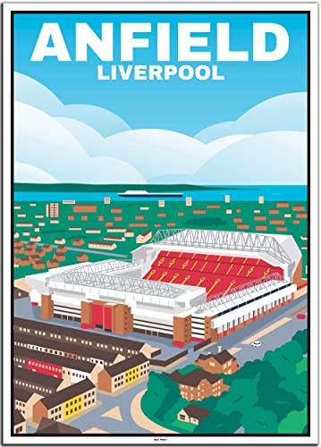 BLN PRINT Anfield Liverpool (1) - Vintage Travel Poster von BLN PRINT