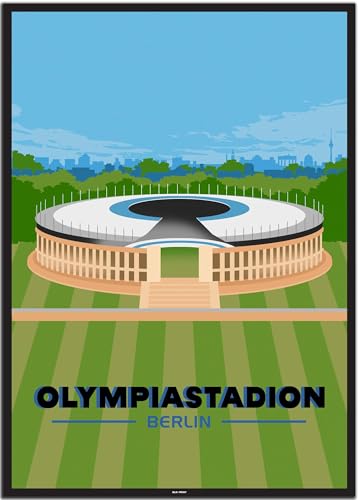 BLN PRINT Charlottenburg: Olympiastadion (4) - Vintage Travel Poster von BLN PRINT