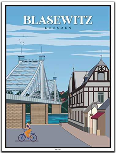 BLN PRINT Dresden Blasewitz (1) - Vintage Travel Poster von BLN PRINT