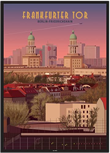 BLN PRINT Friedrichshain: Frankfurter Tor (1) - Vintage Travel Poster von BLN PRINT