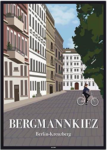 BLN PRINT Kreuzberg: Bergmannkiez (4) - Vintage Travel Poster von BLN PRINT