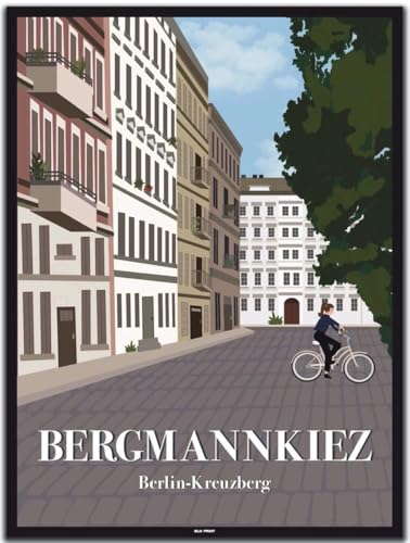 BLN PRINT Kreuzberg: Bergmannkiez (4) - Vintage Travel Poster von BLN PRINT