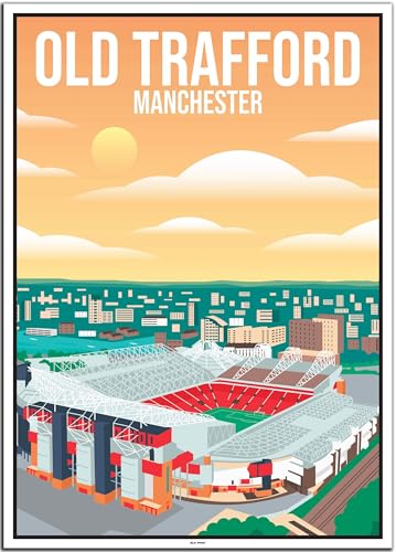 BLN PRINT Old Trafford Manchester (1) - Vintage Travel Poster von BLN PRINT