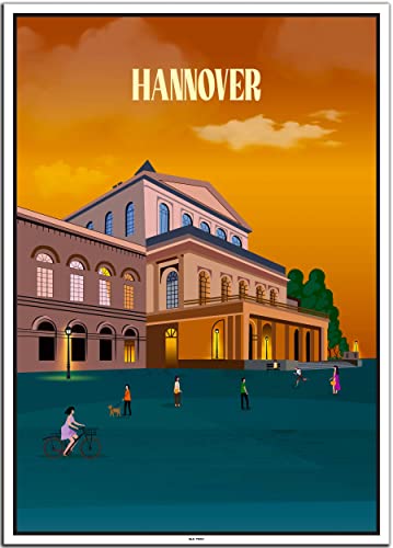 BLN PRINT Opernhaus Hannover (1) - Vintage Travel Poster von BLN PRINT