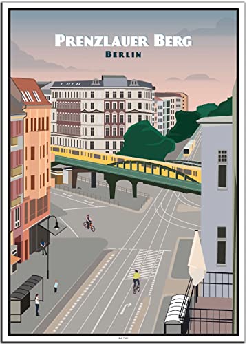 BLN PRINT Prenzlauer Berg: Eberswalder Straße (6) - Vintage Travel Poster von BLN PRINT