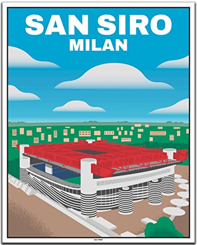 BLN PRINT San Siro Mailand (1) - Vintage Travel Poster von BLN PRINT