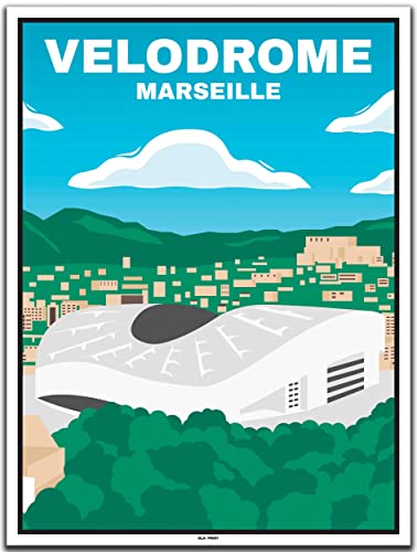 BLN PRINT Velodrome Marseille (1) - Vintage Travel Poster von BLN PRINT