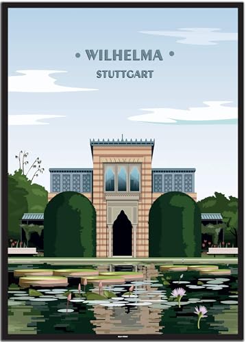 BLN PRINT Wilhelma Stuttgart (1) - Vintage Travel Poster von BLN PRINT