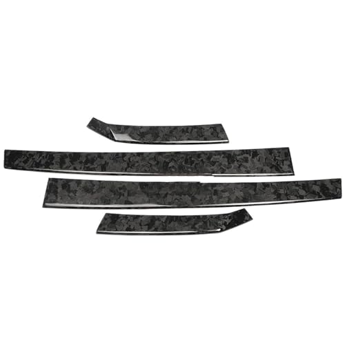 BLNETU Auto-Heckspoiler Für Hyundai Für Ioniq 5 NE 5 N SE 2022 2023 2024 2025 Carbonfaser-Heckklappen-Lippenabdeckung Zierzubehör Autoteile(Forged Carbon) von BLNETU