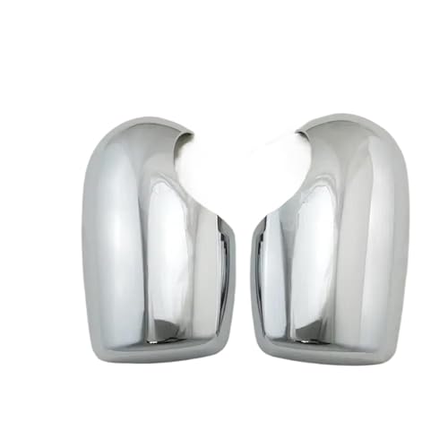 BLNETU Für F&ord Für Transit Mk6 Mk7 Mk8 2000-2014 2 Stücke Auto Seitentür Spiegel Abdeckung Rückspiegel Abdeckung Zubehör(Chrome) von BLNETU