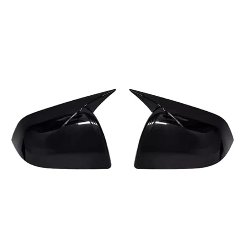 BLNETU Für Tesla Für Modell Y Klebstoff Rückspiegel Abdeckung Rückspiegel Shell Spiegel Gehäuse 1 Paar(Bright Black) von BLNETU