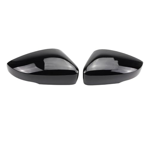 BLNETU Für VW Für Polo MK5 5 6R 6C 2009 2010 2011 2012 2013 2014 2015 2016 2017 Rückspiegel Seite Spiegel Abdeckung Caps Shell(Black) von BLNETU