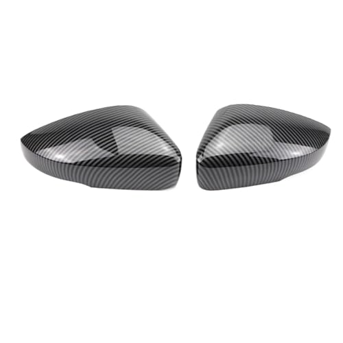 BLNETU Für VW Für Polo MK5 5 6R 6C 2009 2010 2011 2012 2013 2014 2015 2016 2017 Rückspiegel Seite Spiegel Abdeckung Caps Shell(Carbon Fiber Look) von BLNETU
