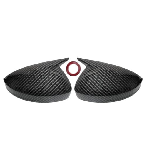 BLNETU Für VW Für Tiguan MK2 2017 2018 2019 2020 2021 2022 Auto Rückspiegel Abdeckung Fall Shell Deckel Zubehör(Carbon Look) von BLNETU