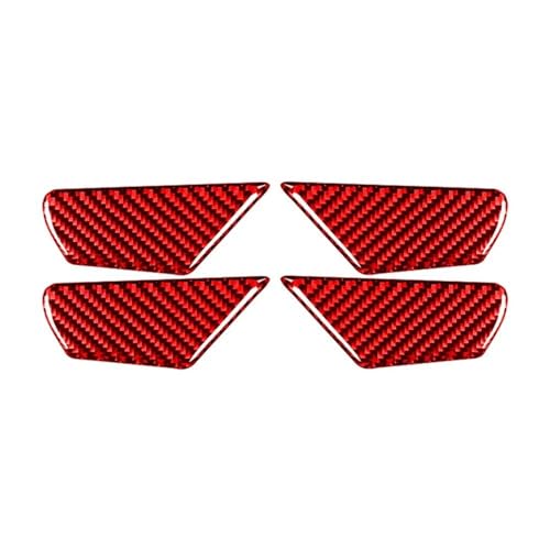 Innentürgriffe Für Vw Für Golf 7 Für Gti R Gte Gtd Mk7 2013-2017 Carbon Faser Auto Innen Tür Griff Pull Bowl Trim (Color : Rot) von BLNETU