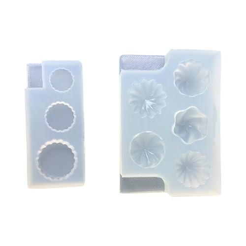 2-teiliges Set aus lebensmittelechtem Silikon, cremefarben, für Schmuckzubehör und handgefertigte Bastelprojekte 2-teiliges Set aus lebensmittelechtem Silikon, cremefarben, für Schmuckzubehör und handgefertigte Bastelprojekte von BLNGET