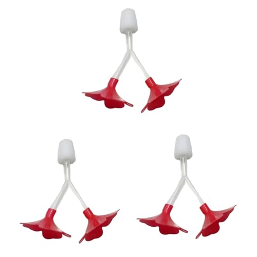 3 x Blumen-Kolibri-Futterspender in Y-Form, für den Garten, Vogelbeobachter, Essentias, Bewässerungsstation, Vogelfutterstation für den Außenbereich 3 x Blumen-Kolibri-Futterspender in Y-Form, für den Garten, Vogelbeobachter, Essentias, Bewässerungsstation, Vogelfutterstation für den Außenbereich von BLNGET