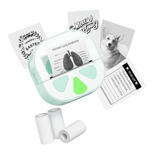 BLNGET Handheld-Thermo-Aufkleber-Maschine mit AI-OCR-Scan-Funktionen, Erstellen von Etiketten, Notizvorlagen für Geräte, tintenlose Aufkleber-Maschine von BLNGET