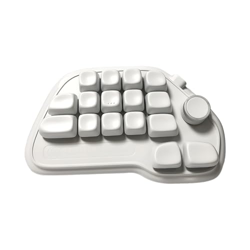 BLNGET Programmierbarer kabelgebundener mechanischer Numpad 17 Hot Swappable USB-Nummernblock mit RGB-Hintergrundbeleuchtung und PBT-Tastenkappen, Laptop, PC, anpassbare Funktionstastaturen von BLNGET
