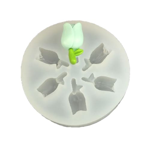 Doppelschichtige Blütenknospen-Silikonform für Harzschmuckherstellung mit Frangipani-Rosen-Tulpen-Design von BLNGET
