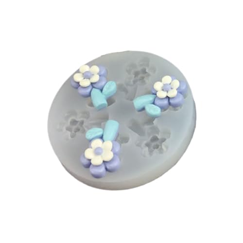 Doppelschichtige Blütenknospen-Silikonform für Harzschmuckherstellung mit Frangipani-Rosen-Tulpen-Design von BLNGET