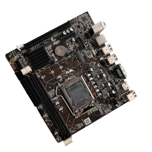 Effizientes H61-Chipsatz-Computer-Motherboard mit 10 USB-Ports und Onboard-Ethernet für CPUs Prozessoren der 1155-Serie von BLNGET