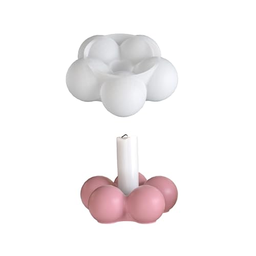 Flexible Silikon-Kerzenständer-Form für Heimdekoration und Blumenförmiger Teelichthalter, Schreibtisch-Ornament-Form von BLNGET