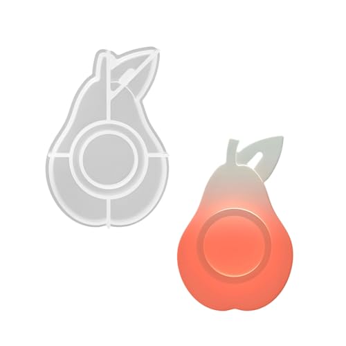 Flexible Silikon-Kerzenständer-Form für Heimdekoration und Obstförmiger Teelichthalter, Schreibtisch-Ornament-Form von BLNGET