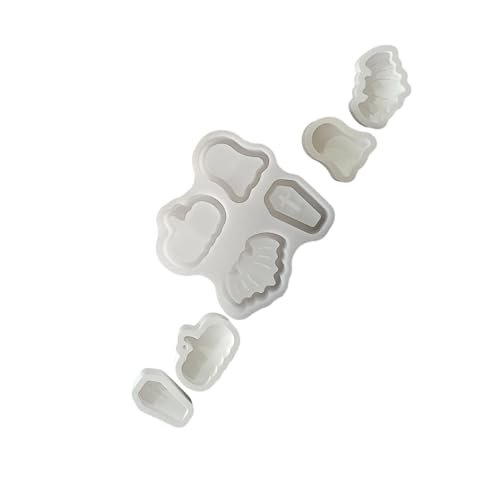 Halloween-Silikonform-Set für Bastelarbeiten, Süßigkeitenaufbewahrung, Kürbis, Geisterfledermaus-Designs Halloween-Silikonform-Set für Bastelarbeiten, Süßigkeitenaufbewahrung, Kürbis, Geisterfledermaus-Designs von BLNGET